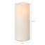 Mikasa Wavy Top LED Unscented Wavy Top Wax LED Candle