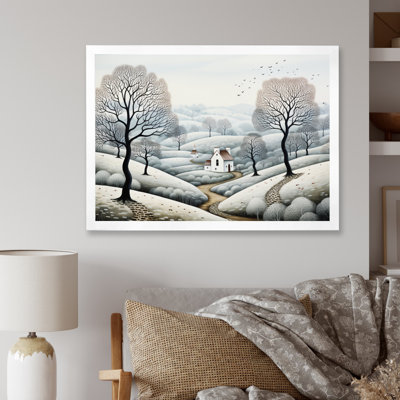 " Countryside Gray Minimalism Landscape I "