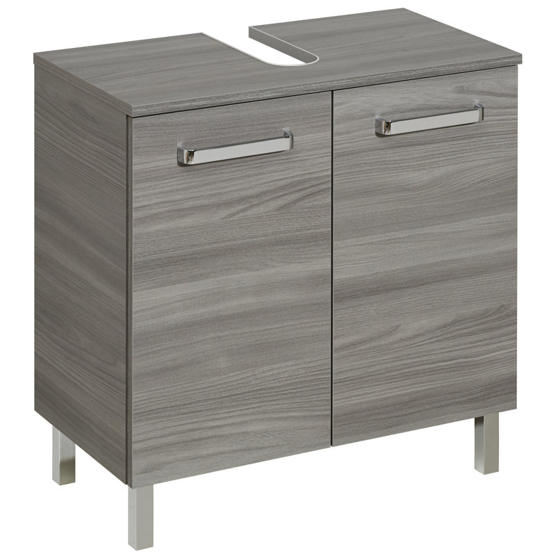 Quickset 912 60cm Single Bathroom Vanity Base Only in Sangallo Grey