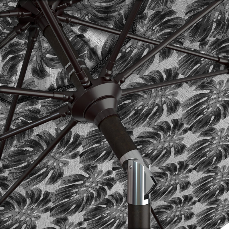 Parasol de marché 9 pi Santana Praneeth, Palmier graphite - Pacifica Premium