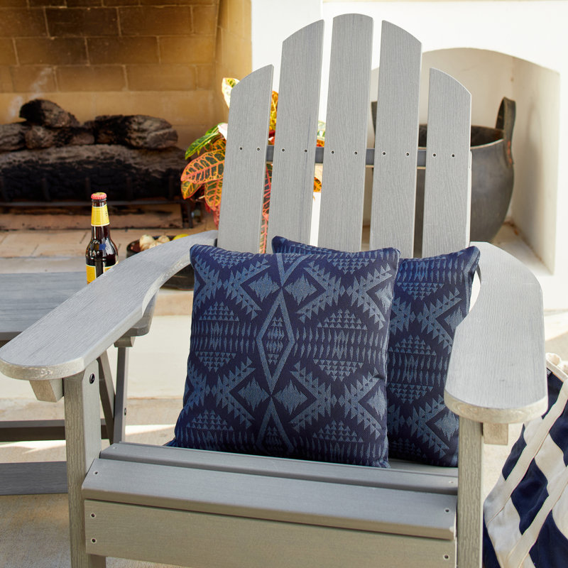 Coussin Sunbrella, H 18 po x l 18 po, Bleu