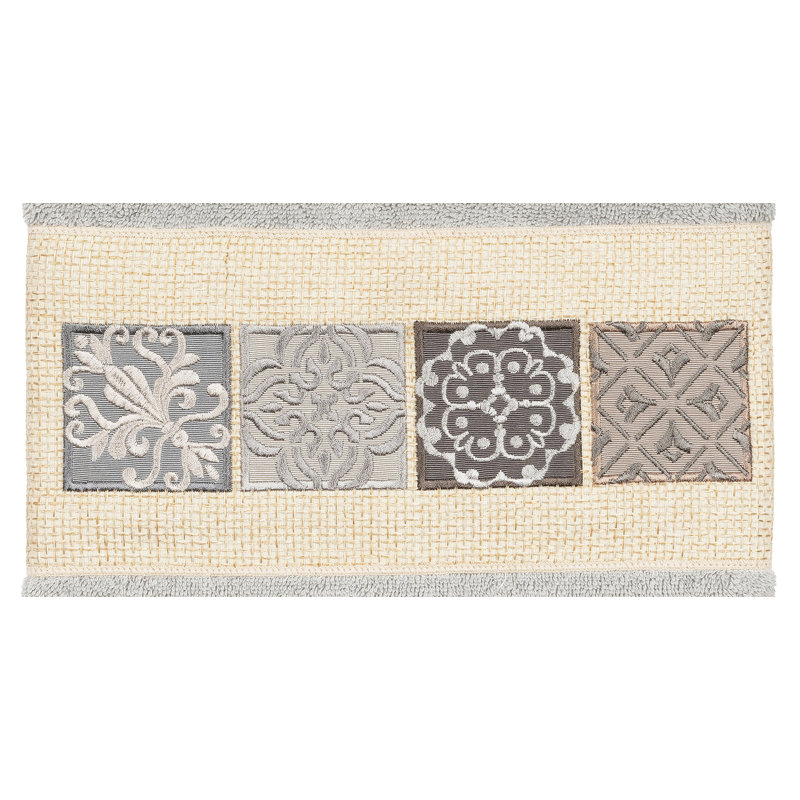 Ensemble de serviettes de bain en coton turc 2 pièces Vivian, Gris clair
