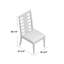 Chaise d'appoint à dossier échelle gris Gisla