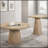 Unique Cone Base Pedestal Round End Table-1645455760