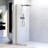 UKH07B 33-1/2 in. W x 80 in. H Frameless Fixed Shower Glass Panel  with U-Channel in and 3/8 in. Clear Glass in Chrome-123253522-123253524