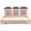 Manufactured Wood Jar - Set of 3-1875258413
