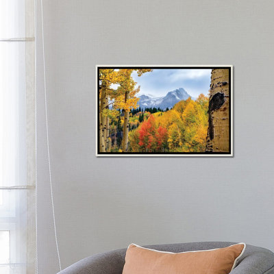 San Juan Mountains Fall Colors - Colorado Autumn Scenery - reproduction d'art mural - toile encadrée