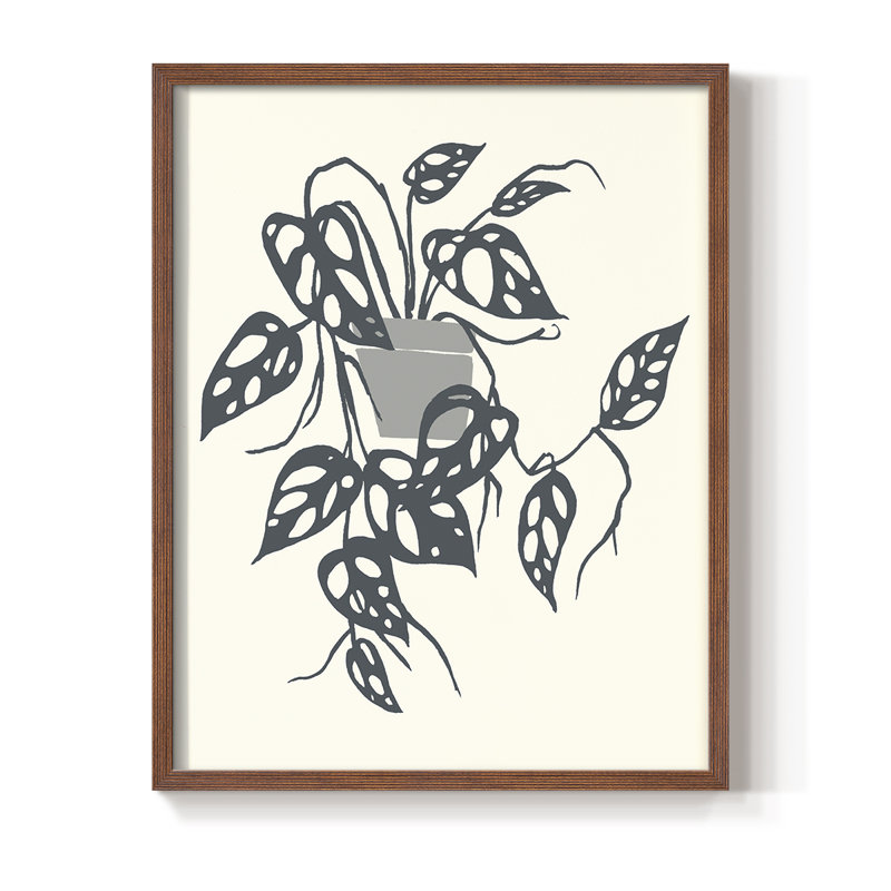 «Growing Leaves VI», H 21 po x l 17 po, Noyer
