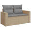 Ensemble de canapé de jardin Vidaxl beige