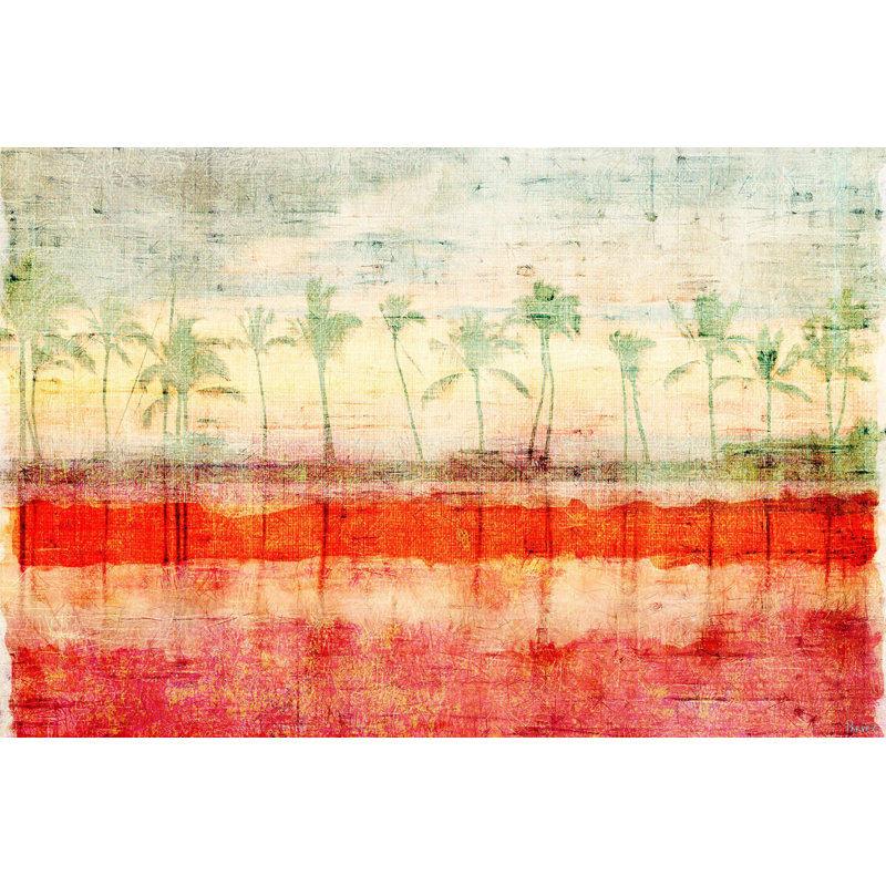 « palm beach » par parvez taj,, reproduction d’art sur toile tendue, 20 po x 30 p
