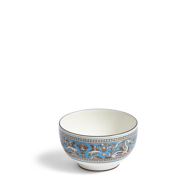 Florentine Turquoise Rice Bowl 4.1in