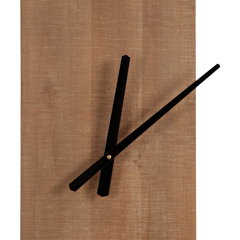 Horloge murale 32 po Gwennie, Naturel/noir, 32 po de diamètre