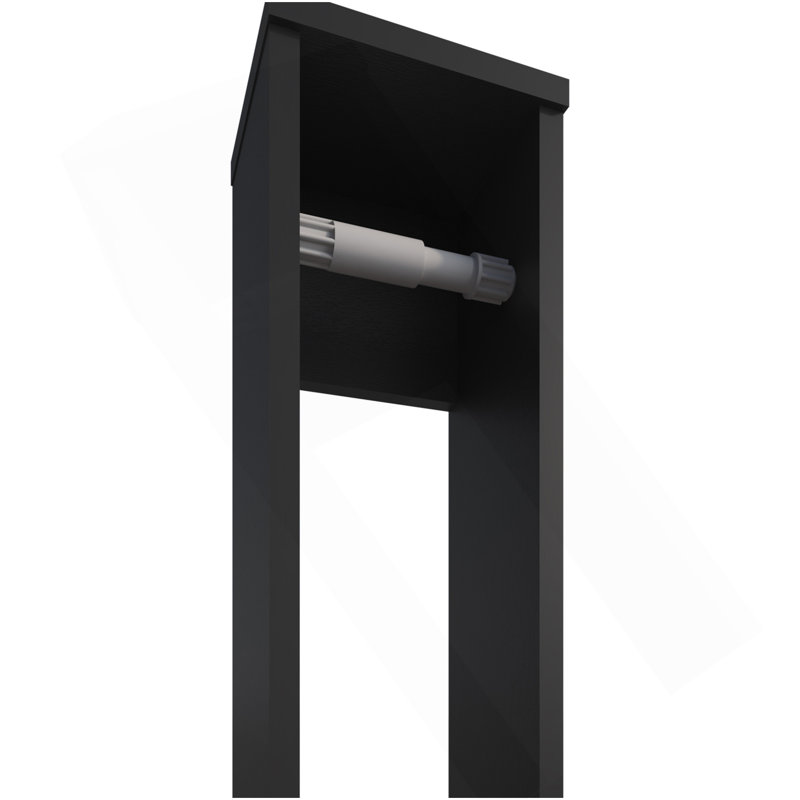 Porte-papier hygiénique Supai en mélamine, noir, Noir