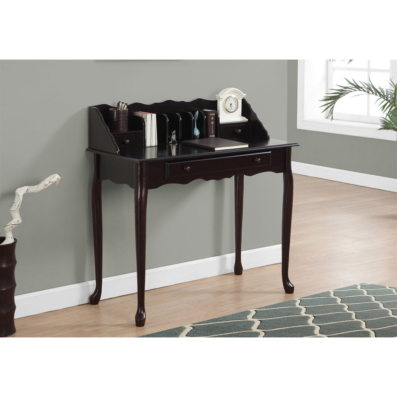 Bureau d'ordinateur traditionnel, Cerisier foncé