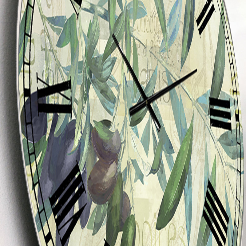 Olives de Nyons - Grande horloge murale de chalet, Petit