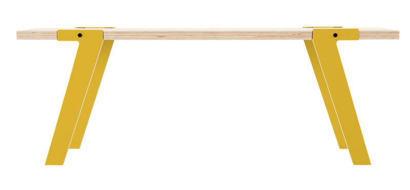 Giedi Upholstered Bench, Canary Yellow