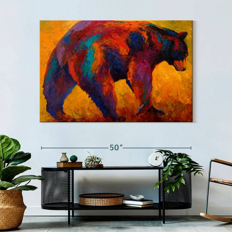 Daily Rounds Black Bear, 34" H x 51" W