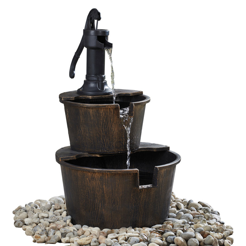 Timm Water Pump Barrel Fountain Water Feature
