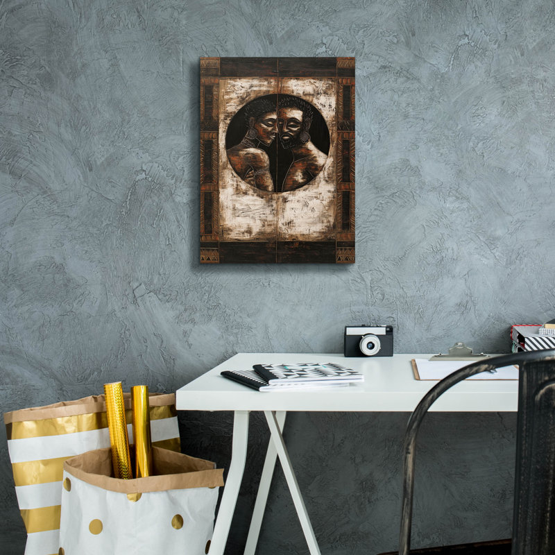  «Across The World» par Rich Monet, art mural sur toile, 12 po x 16 po, H 16 po x l 12 po