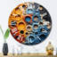 Horloge murale orange-93380572