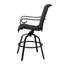 Tabouret de bar pivotant en aluminium pour patio