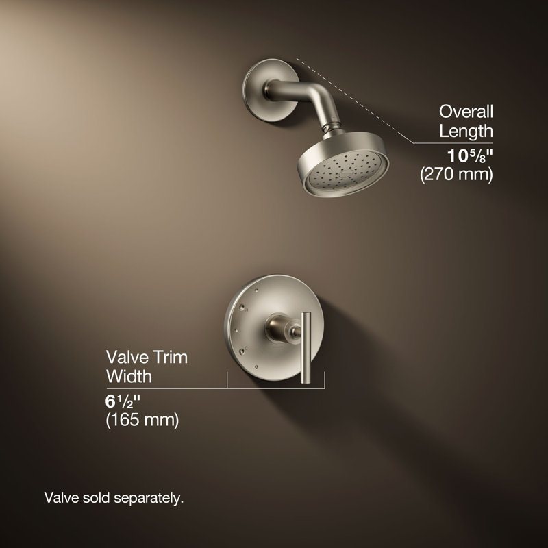 Purist Shower Trim, Vibrant Brushed Nickel, Lever Handle