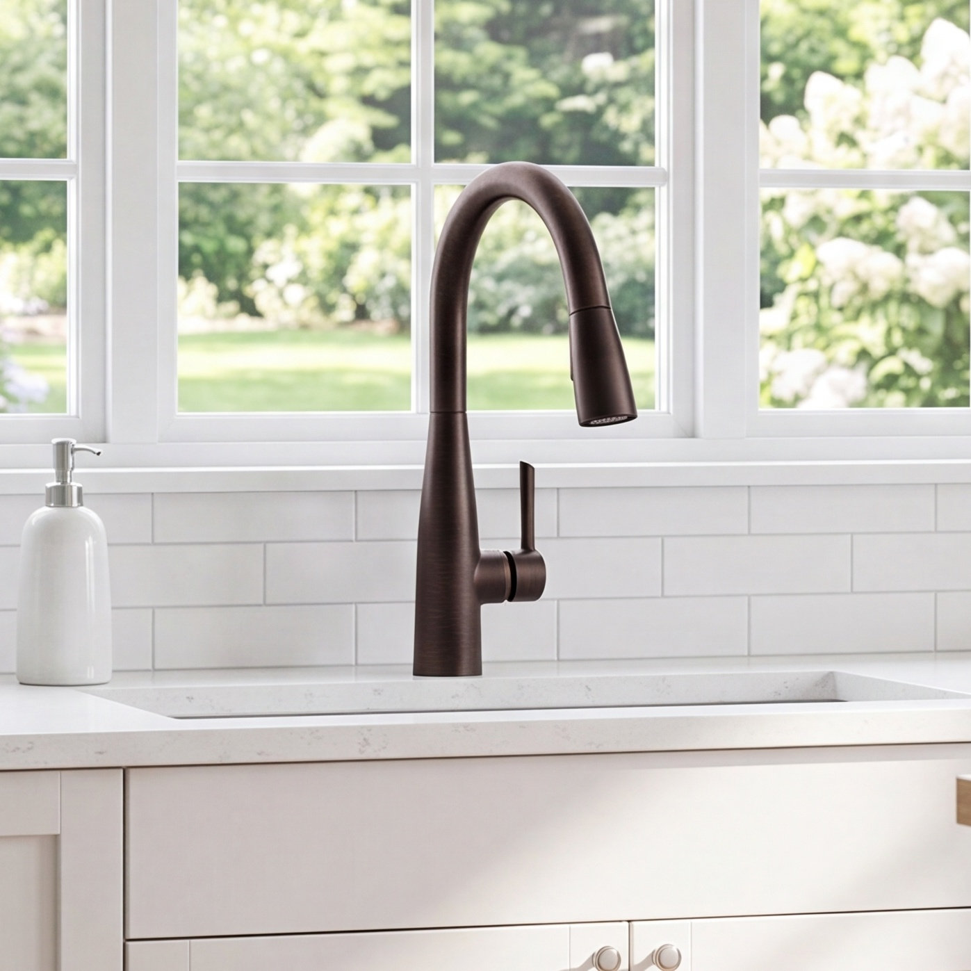 Essa Pull-Down Kitchen Faucet, Venetian Bronze