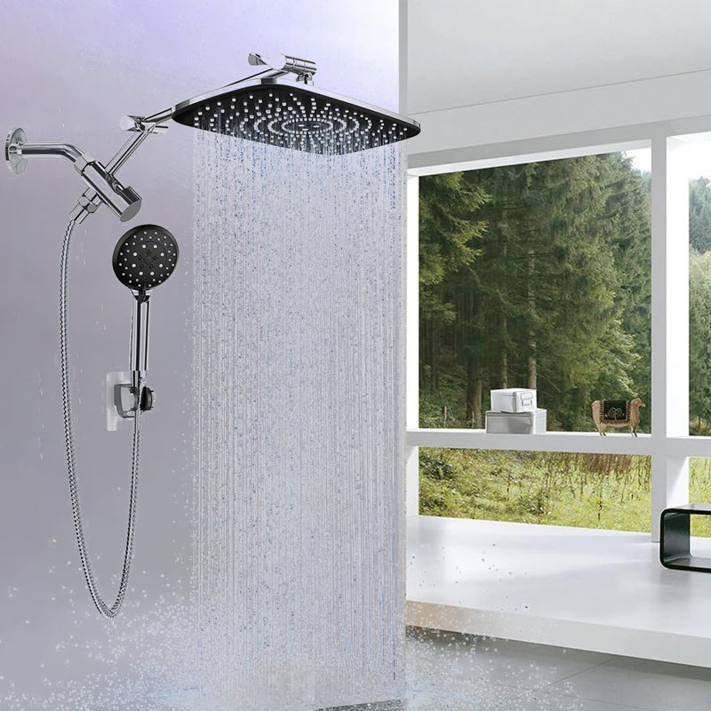 Luxurious Dual Shower Head Combination, Chrome