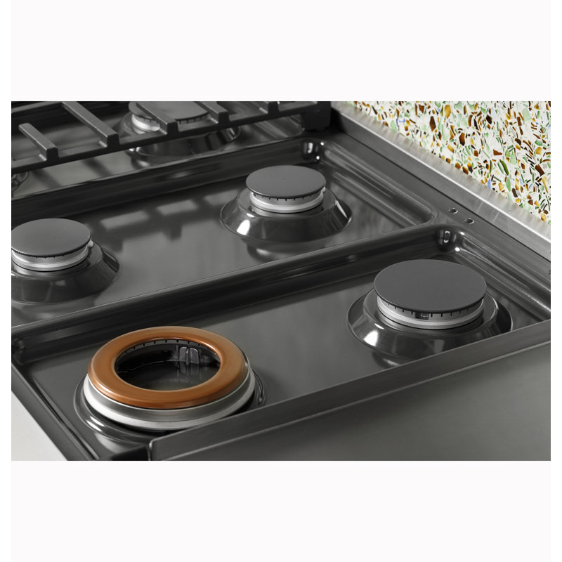 Café 48" Commercial-Style Gas Rangetop With 6 Burners And Griddle (Natural Gas), Matte White