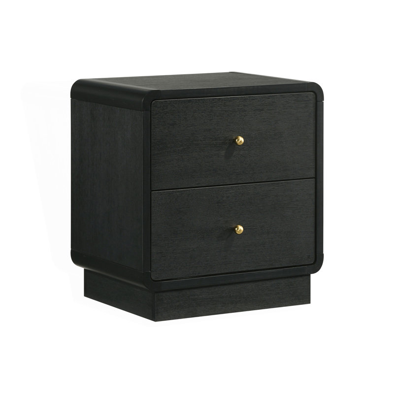 2-Drawer Nightstand, Bedside Table