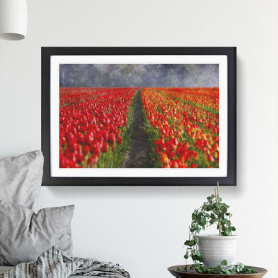 Field of Tulips - Framed Print