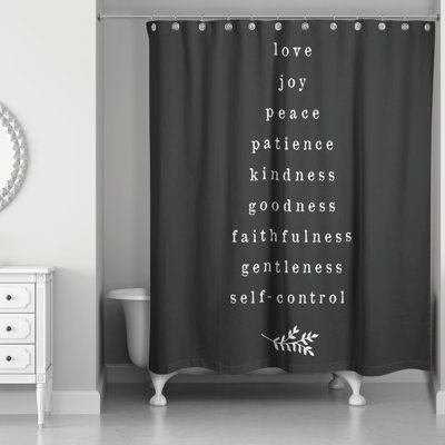 Rideau de douche simple Fruits of the Spirit