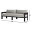 Jackson Outdoor Metal Sofa-96"-Alessi Linen-165673722