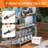 Stainless Steel Table with 2 Adjustable Shelf-114626259