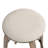 Set of 2 Beatus Beige Woven Fabric Bar Stool with Natural Wood Legs Set-1162713896-1162713902