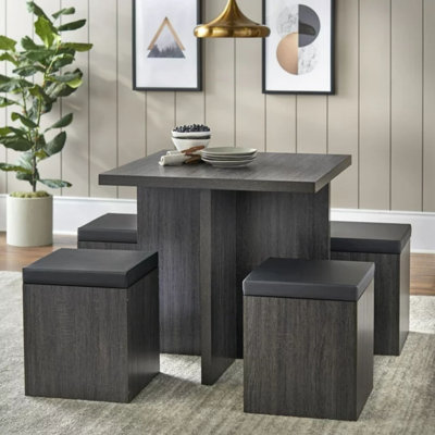 Haleigh 4 - Person Pedestal Dining Set