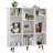 Samier 42.45" H x 39.4" W Wood Cube Bookcase Vertical Book Rack Library Shelves-839710006