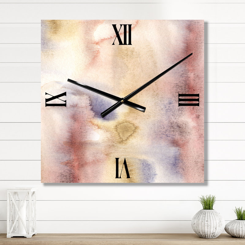 Horloge murale pastel, Moyen