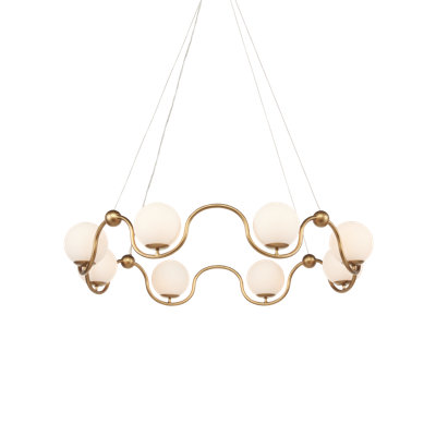 Equilibrium 8 - Light Metal Dimmable Chandelier
