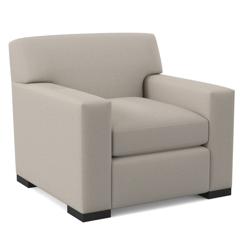 Elkins Armchair, Espresso, Elise Linen
