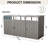 Grey Metal Outdoor Bin Shed For Garbage - Holds 3 Trash Cans, Built With Strong Materials, Easy To Clean And Assemble Stores , Put