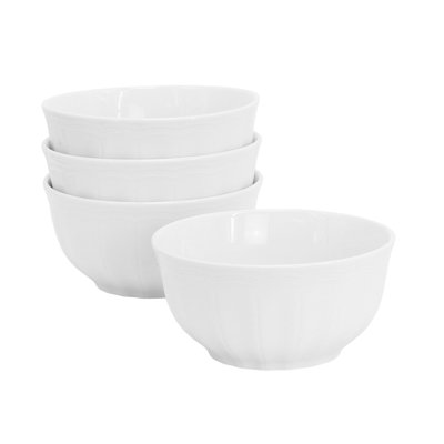 Ensemble de bols en céramique gaufrés 4 pièces Hometrends
