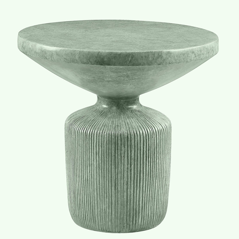 Weathered Gray Paint Edge Table