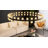 Wagon Wheel Chandelier With Crystal Shade-271068628-287412103