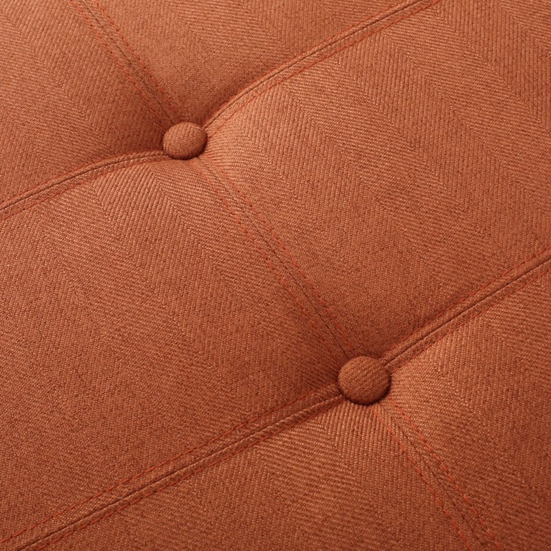 Flip Top Storage Bench, Orange