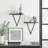 Clydean Floating Reversible Triangle Wall Shelves-1599410529
