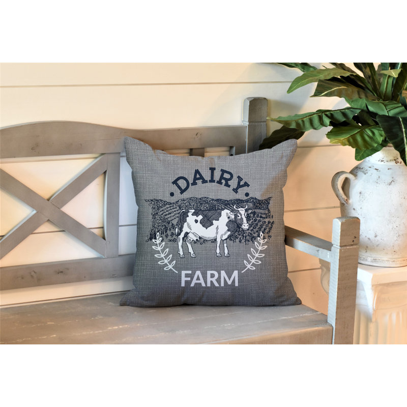 Oreiller intérieur / extérieur Bety Barnyard, L 15 po x H 15 po, gris