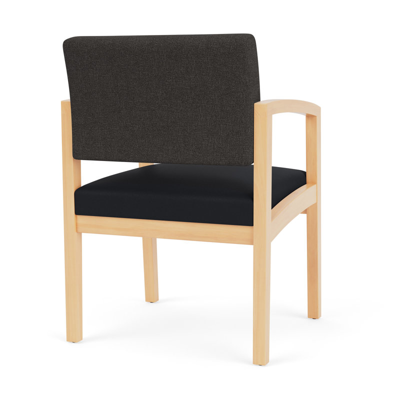 Chaise en bois Lenox, Naturel, Fumée Archetype / noir Modena