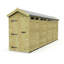 Total Sheds 4ft x 19ft Security Apex Shed - Heavy-Duty Hasp Staple Anti-Tamper - Pressure Treated Timber - UK Manufactured