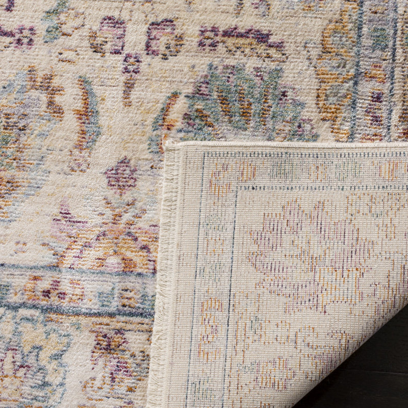 Tapis floral Soren Performance, Carré 4 pi